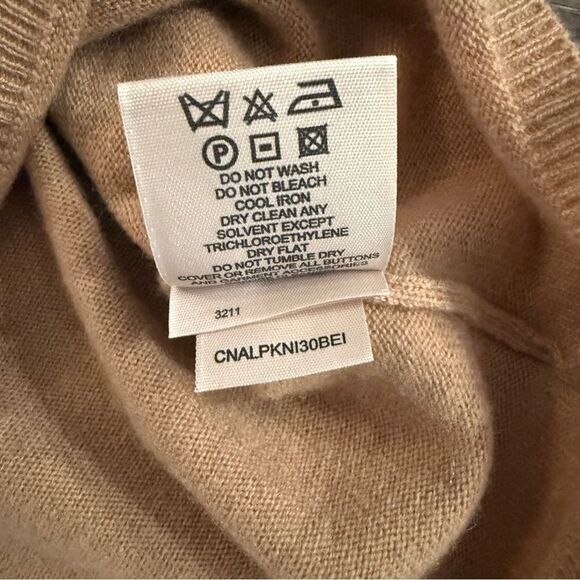 Burberry Light Camel Tan 100% Cashmere Sweater - Picture 11 of 13